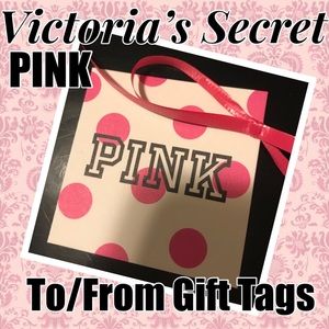 PINK by Victoria’s Secret Ready to use GIFT TAGS